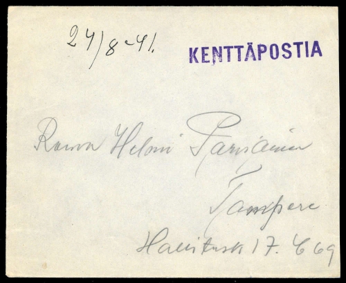 1941, Finnland, Brief