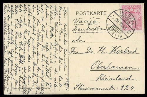 1931, Lettland, 121 Ia, Brief