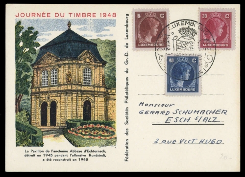 1948, Luxemburg, 347 u.a., Brief