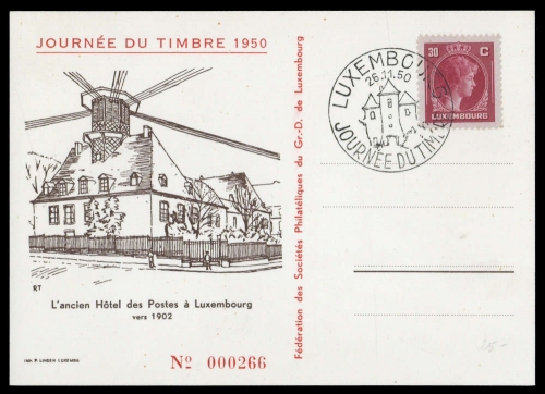 1950, Luxemburg, 351, Brief