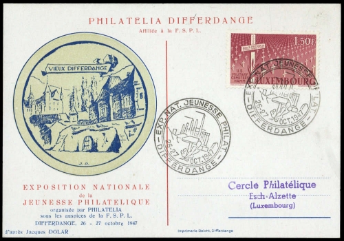 1947, Luxemburg, 423, Brief