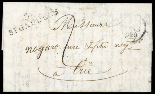 1829, Frankreich, Brief