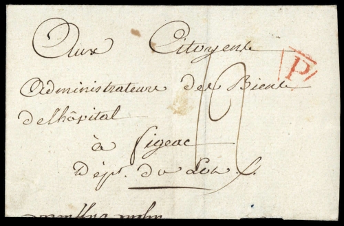 1807, Frankreich, Brief