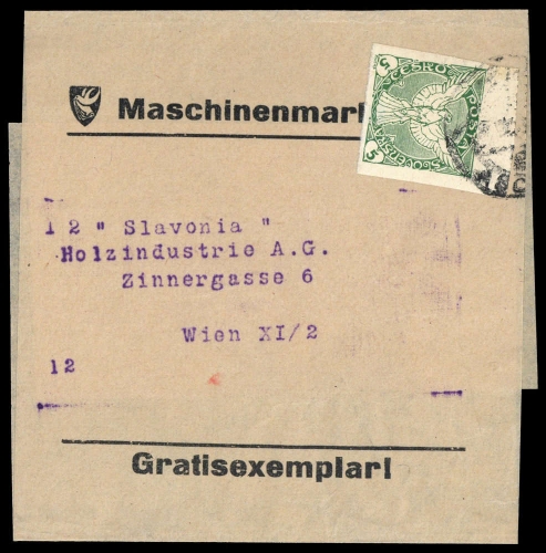 1919, Tschechoslowakei, 13, Brief
