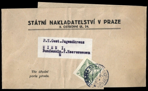 1921, Tschechoslowakei, 189, Brief