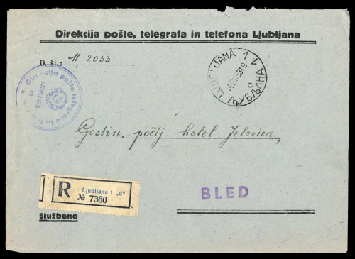 1931, Jugoslawien, Brief