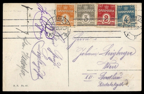 1911, Dänemark, 42-45, Brief
