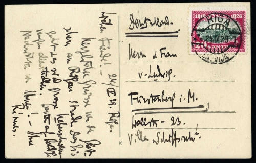 1929, Lettland, 134, Brief