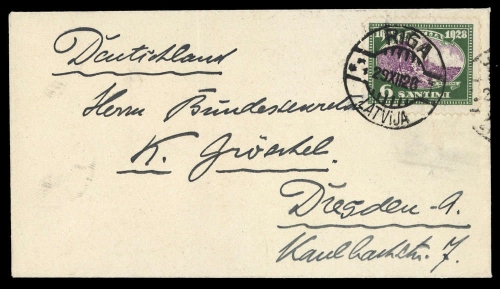 1926, Lettland, 132, Brief