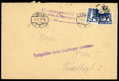 1932, Österreich, 139, 141, Brief