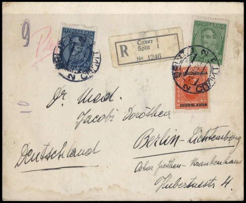 1934, Jugoslawien, 229 u.a., Brief