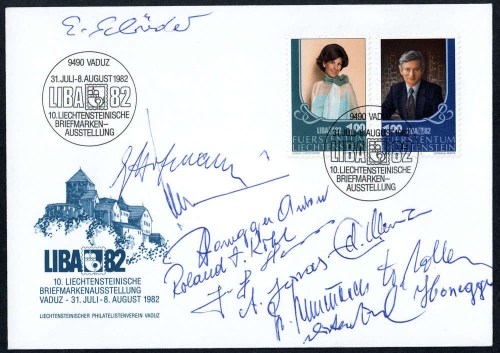 1982, Liechtenstein, 797-98, Brief