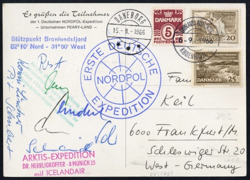 1966, Dänemark, 425 u.a., Brief