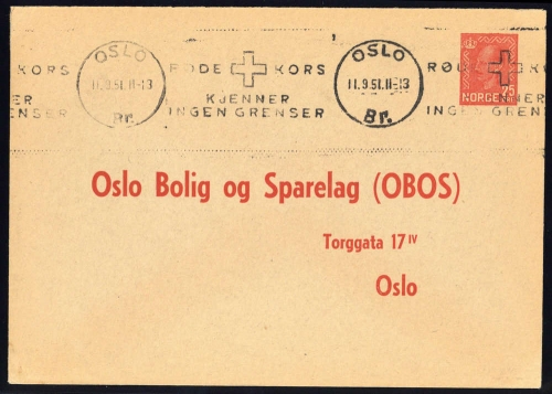 1951, Int.Organisationen,Rotes Kreuz,, Brief