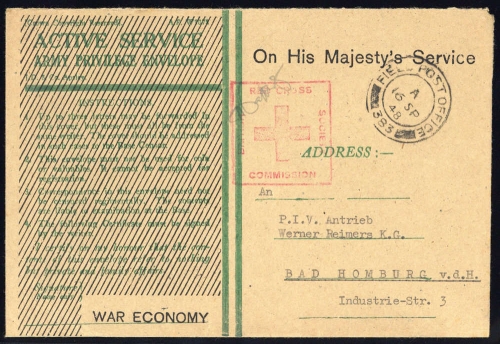 1948, Int.Organisationen,Rotes Kreuz,, Brief