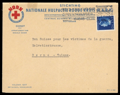 1946, Int.Organisationen,Rotes Kreuz,, 344, Brief
