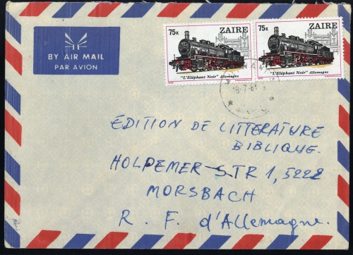 1980, Zaire, 627 (2), Brief