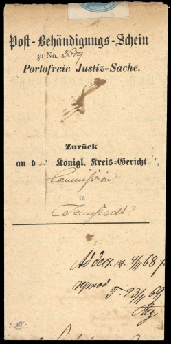 1869, Altdeutschland Preussen, Brief