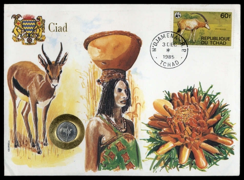 1985, Tschad, 851 u.a., Brief