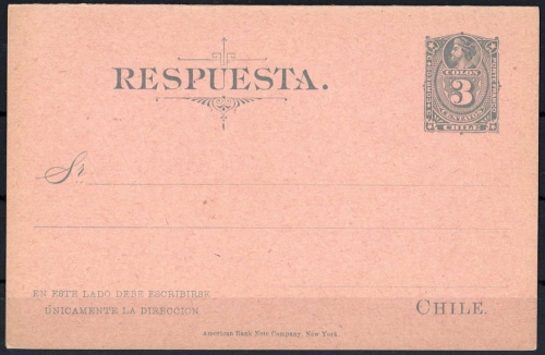 1884, Chile, P 11, Brief