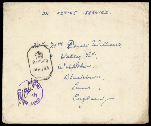 1943, Indien Britisch Indische Feldpost, Brief