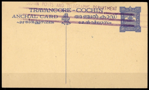 1922, Indien Staaten Travancore, DP, Brief