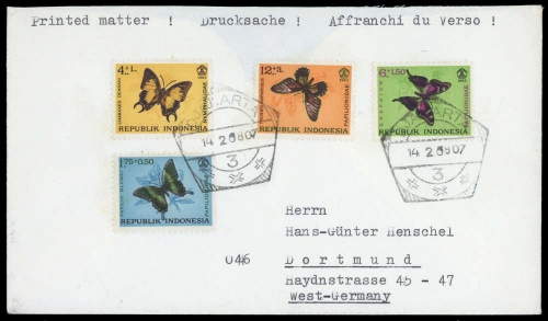 1963, Indonesien, 421-24, Brief