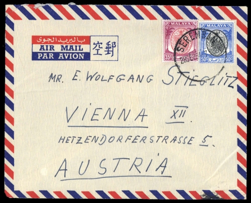1949, Malaiische Staaten Negri Sembilan, 56, 58, Brief