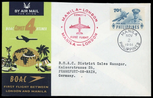 1961, Philippinen, 599, Brief
