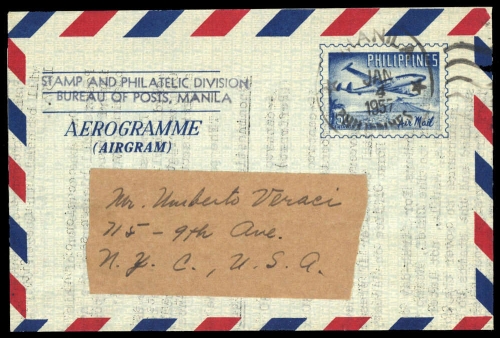 1957, Philippinen, LF (597), Brief