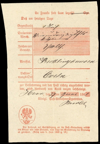 1861, Altdeutschland Hannover