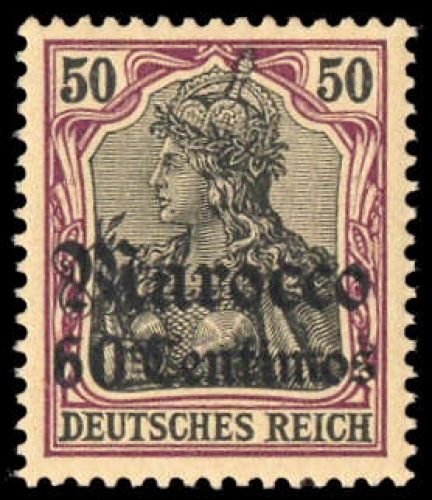 1905, Deutsche Auslandspost Marokko, 28, **