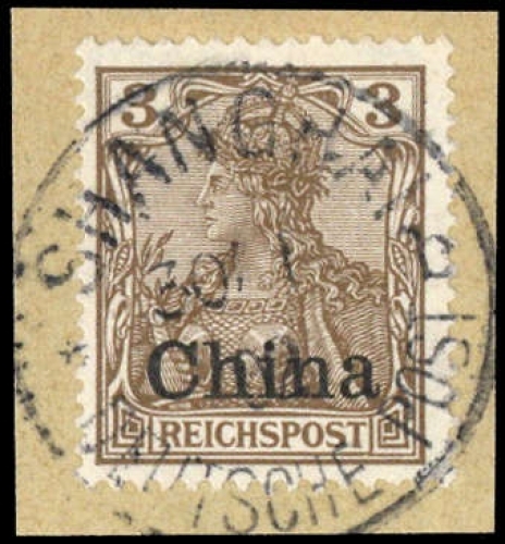 1901, Deutsche Auslandspost China, 15 b, Briefst.