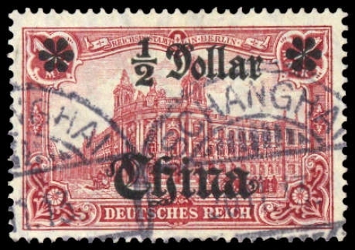 1905, Deutsche Auslandspost China, 44 IAI, gest.