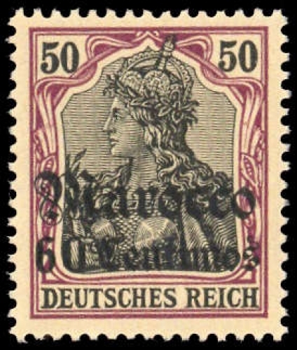 1905, Deutsche Auslandspost Marokko, 28, **