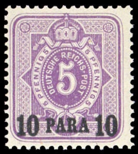 1884, Deutsche Auslandspost Türkei, 1 Na, *