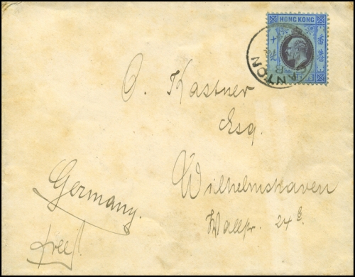 1904, Hongkong, Brief