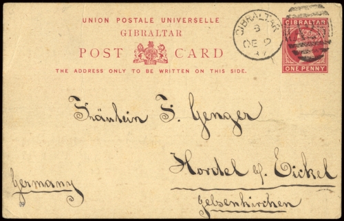 1887, Gibraltar, Brief