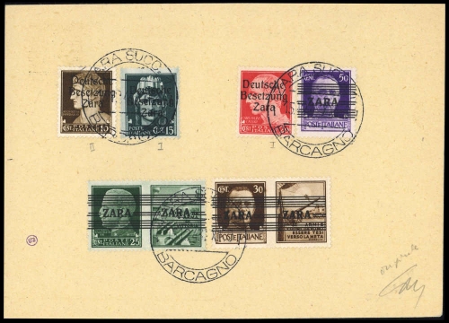 1943, Deutsche Besetzung II. WK Zara, P 2 u.a., Brief