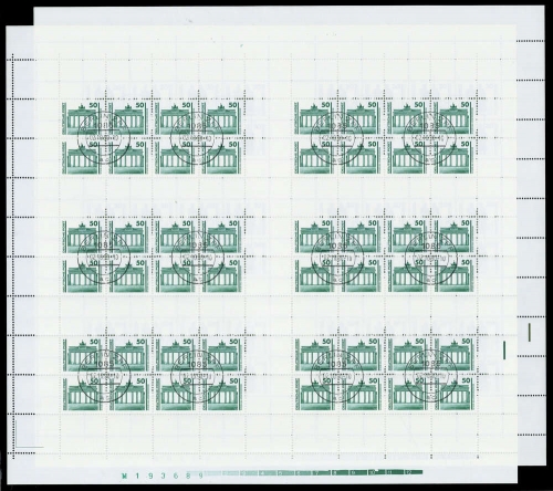 1990, DDR, MHB 20+21, cto