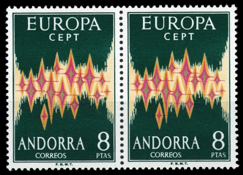 1972, Andorra Spanische Post, 71 (2), **