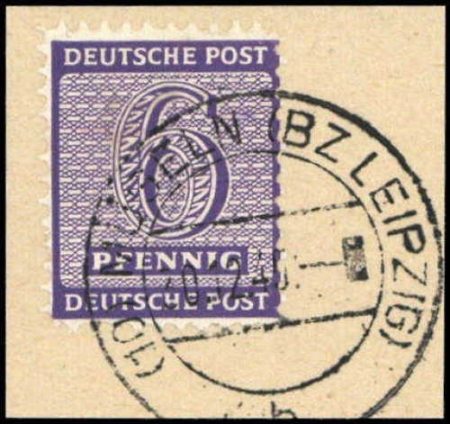 1945, SBZ Westsachsen, 117 AX a, Briefst.