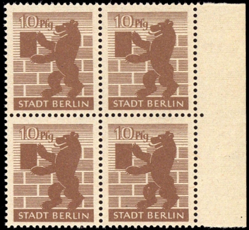 1945, SBZ Berlin Brandenburg, 4 A b waz + a (4), **