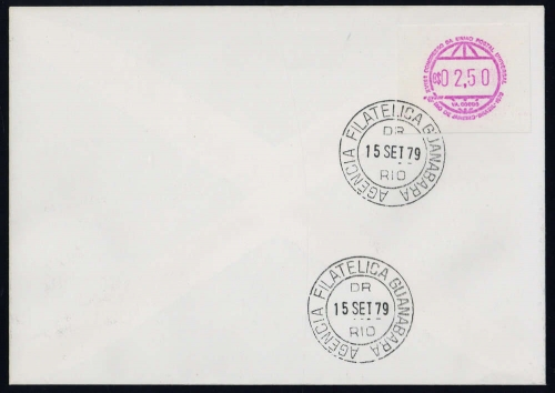 1979, Brasilien, ATM 1 / 2.50, FDC