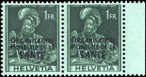 1948, Schweiz Weltgesundheitsorganisation OMS, 19 DP, **