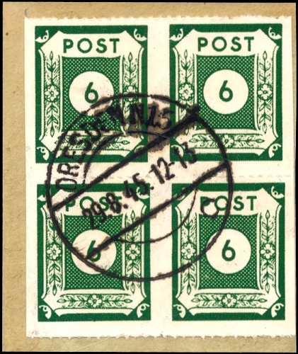 1945, SBZ Ostsachsen, 43 BIa Uw (4), Briefst.