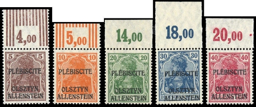 1920, Allenstein, II-VI OR Punkt, **