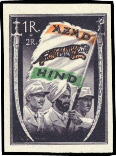 1943, Deutsche Besetzung II. WK Nationales Indien, VII B P, **
