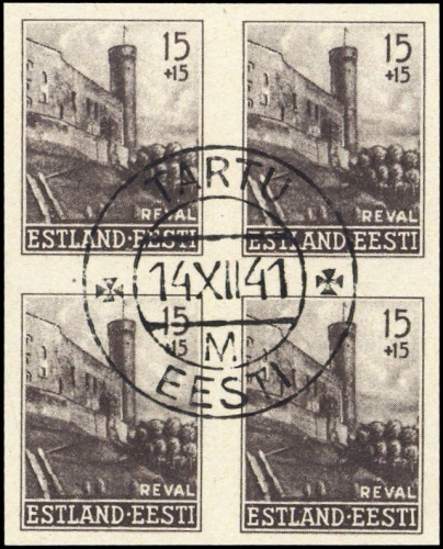 1941, Deutsche Besetzung II. WK Estland, 4 U I (4), gest.
