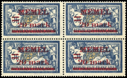 1920, Memel, 33 (4), **